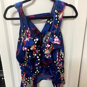 Kouture by kimora  blue tank blouse